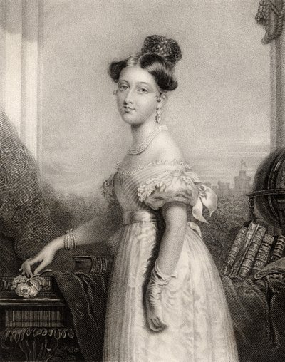 Prinzessin Alexandrina Victoria von Sachsen-Coburg, graviert von J. Cochran, aus 